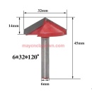 DAO PHAY VBIT CÁN 6LY GÓC 60°-90°-120° ĐƯỜNG KÍNH LƯỠI 32MM