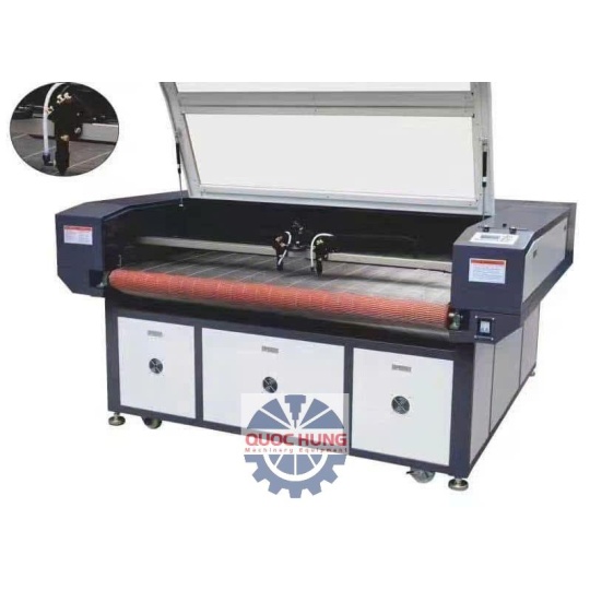 MÁY CẮT LASER 1610 2 ĐẦU BÀN CUỘN VẢI